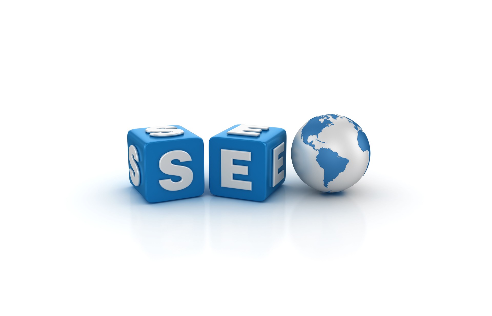 Seo Buzzword Cubes - 3D Rendering Seo Buzzword Cubes - 3D Rendering